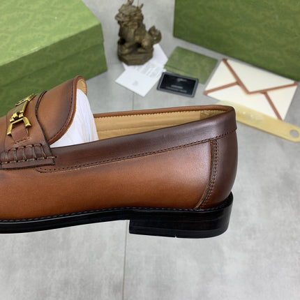 GG LOAFER MEN'S BROWN SMOOTH LEATHER