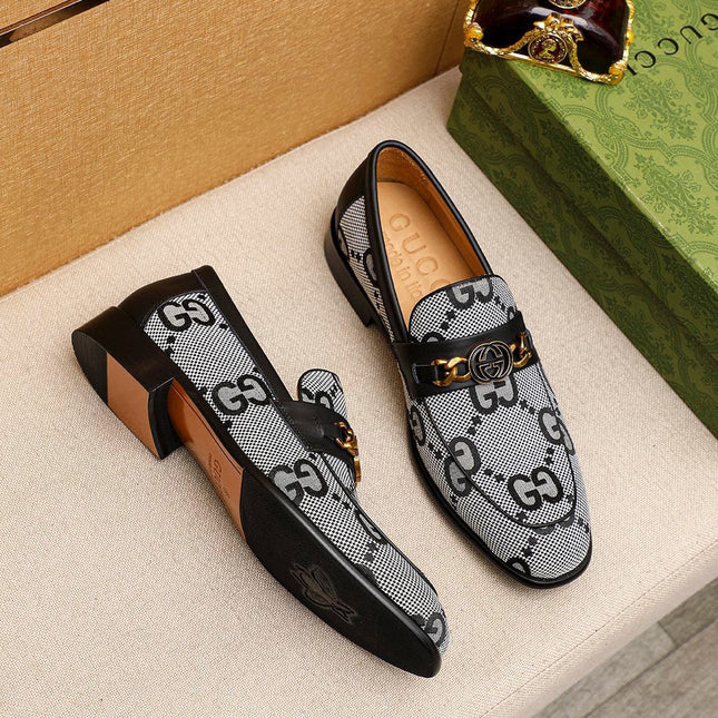 GG LOAFERS JORDAAN MAXI BLACK WHITE