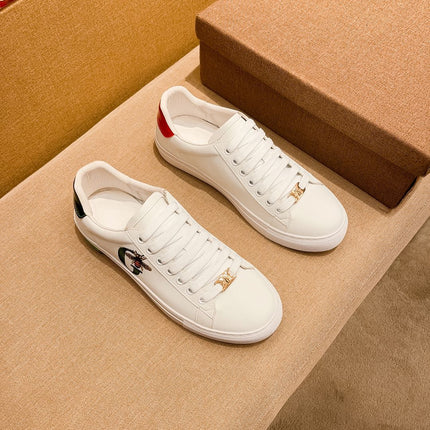 GG ACE EMBROIDERED SNEAKER WHITE