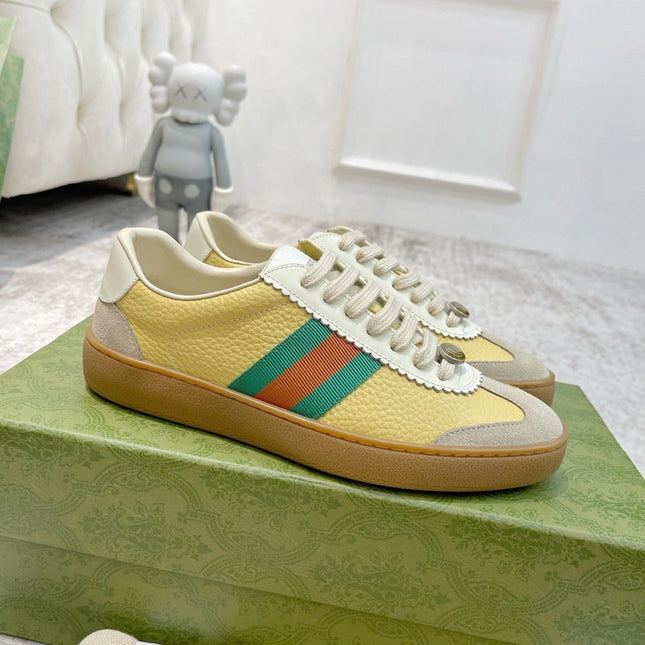 GG SNEAKERS ARDESIA YELLOW LEATHER