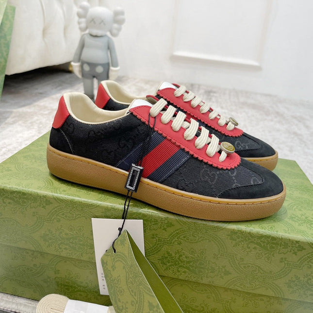 GG SNEAKERS ARDESIA BLACK RED LEATHER