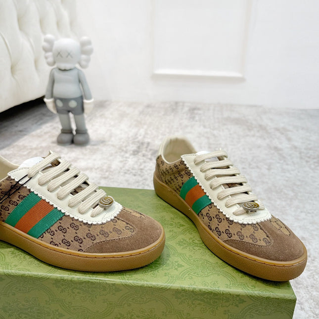 GG SNEAKERS ARDESIA BROWN WHITE LEATHER