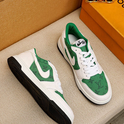 AIR FORCE LV MONOGRAM SNEAKER WHITE GREEN