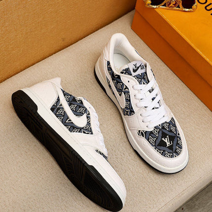 AIR FORCE LV MONOGRAM SNEAKER WHITE BLACK