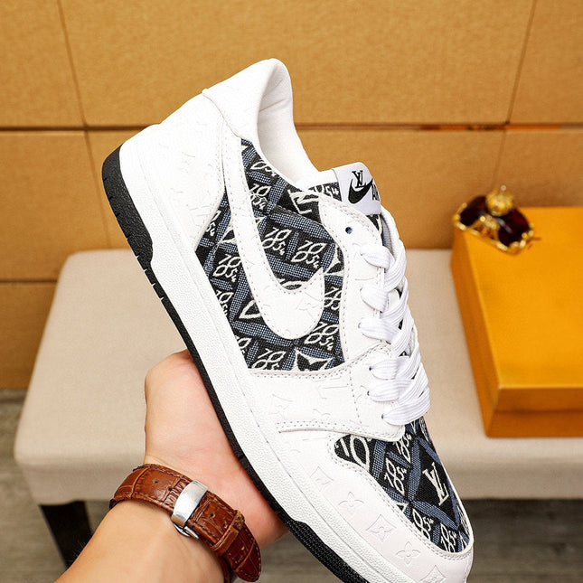 AIR FORCE LV MONOGRAM SNEAKER WHITE BLACK