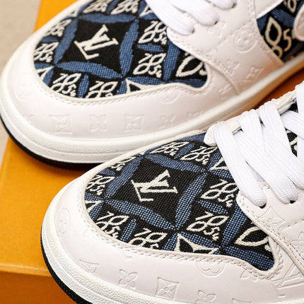 AIR FORCE LV MONOGRAM SNEAKER WHITE BLACK