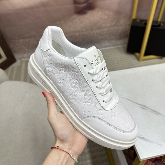 LV MENS MATCH UP SNEAKER MONOGRAM WHITE