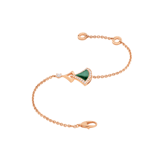 DREAM BRACELET MALACHITE PINK GOLD DIAMOND