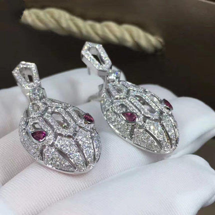 SERPENTI PINK DIAMOND EARRINGS