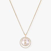 LUCKY MOVE MM NACRE BLANCHE DIAMOND NECKLACE