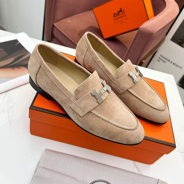 PARIS LOAFER PASTEL PINK SUEDE