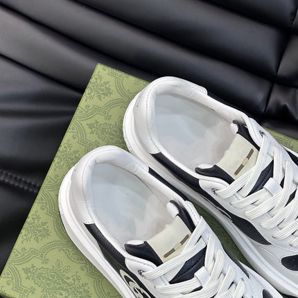 GG SNEAKERS WHITE BLACK LEATHER