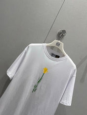 Loewe 25 Floral Round Neck Short-sleeved T-shirt Cotton
