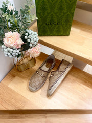 WOMEN'S ESPADRILLE WITH HORSEBIT IN BEIGE CANVAS