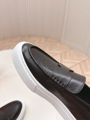 HM 25S SLIP-ON IN BLACK LAMBSKIN