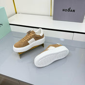 TOM FORD 26S SNEAKER HOGAN IN BROWN AND WHITE SUEDE