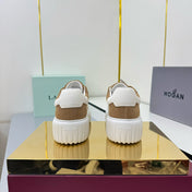 TOM FORD 26S SNEAKER HOGAN IN BROWN AND WHITE SUEDE