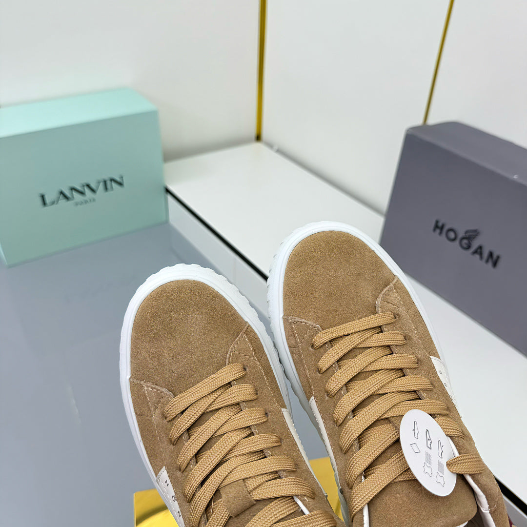 TOM FORD 26S SNEAKER HOGAN IN BROWN AND WHITE SUEDE