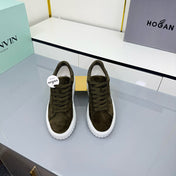 TOM FORD 26S SNEAKER HOGAN IN MOSS GREEN SUEDE