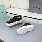 TOM FORD 26S SNEAKER HOGAN IN MOSS GREEN SUEDE