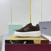 TOM FORD 26S SNEAKER HOGAN IN DARK BROWN SUEDE