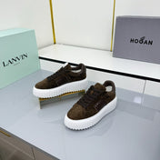 TOM FORD 26S SNEAKER HOGAN IN DARK BROWN SUEDE