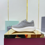 TOM FORD 26S HOGAN SNEAKERS IN GRAY CALFSKIN AND SUEDE