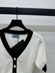 PRADA SHORT-SLEEVE KNIT TOP 269463