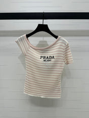 Prada 25 One-Shoulder Top Wool 233511