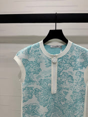 DIOR JUNGLE JACQUARD STRAIGHT DRESS 269395