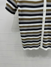 MIUMIU SHORT-SLEEVE KNIT CARDIGAN 274944