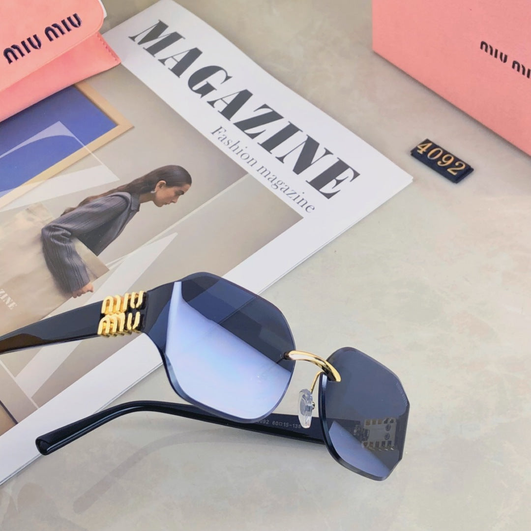 LOGO SQUARE SUNGLASSES 499930 IN METAL