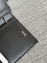VERTICAL LONG WALLET 19 IN BLACK MONOGRAM OBLIQUE JACQUARD