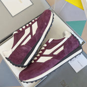 TOM FORD 26S SNEAKERS IN WINE RED SUEDE