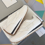 TOM FORD 26S SNEAKERS IN WHITE SUEDE AND CALFSKIN