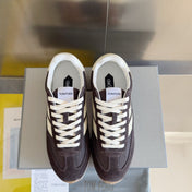 TOM FORD 26S SNEAKERS IN DARK BROWN SUEDE