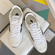 TOM FORD 26S SNEAKERS IN WHITE SUEDE