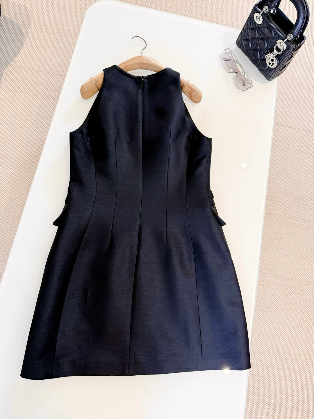 HERMES 25S SLEEVELESS EMBROIDERED SILK DRESS 318