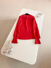 VALENTINO 26S LONG-SLEEVE SILK SHIRT 1229