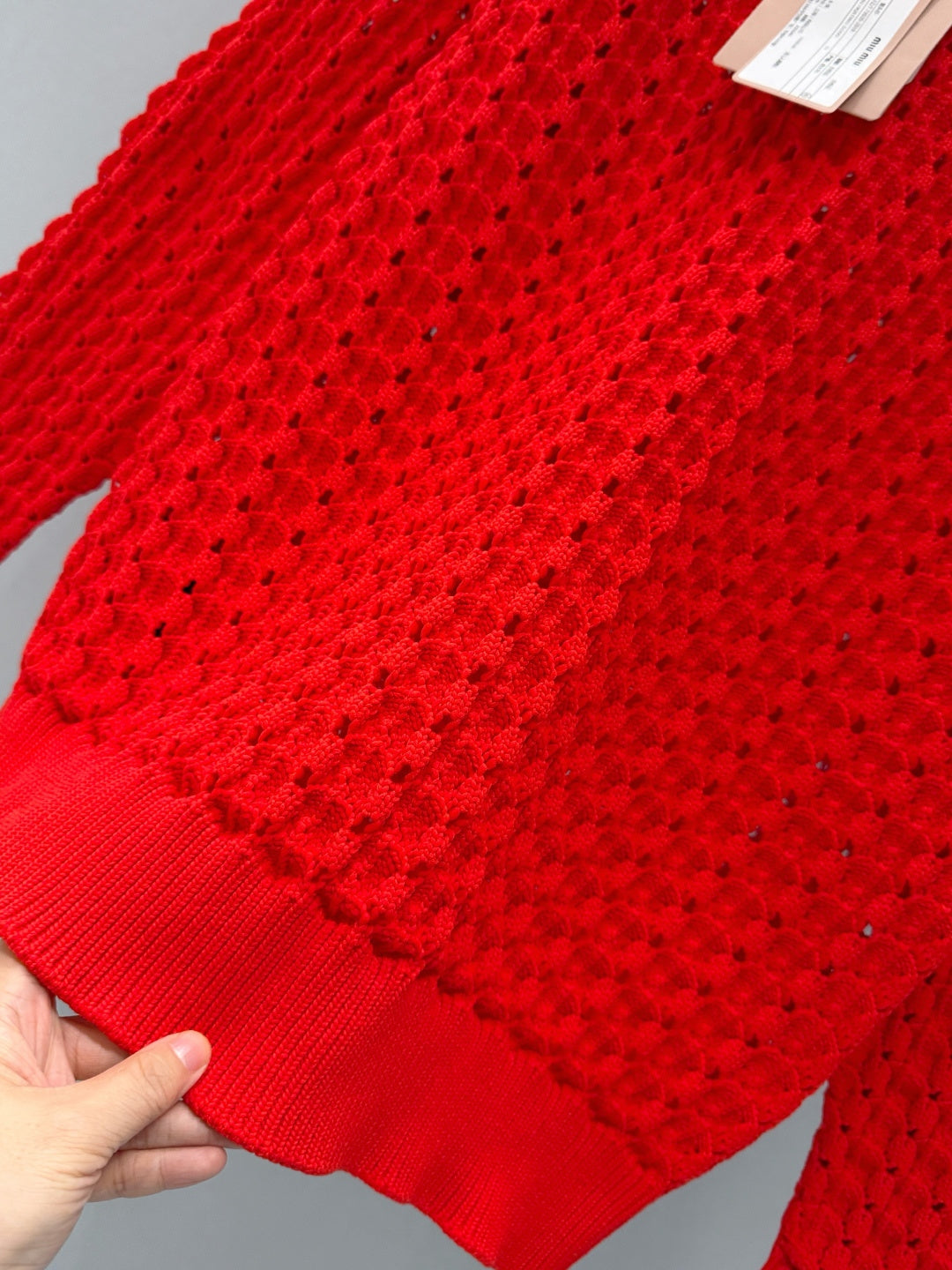 MIUMIU 26S V-NECK SWEATER 900