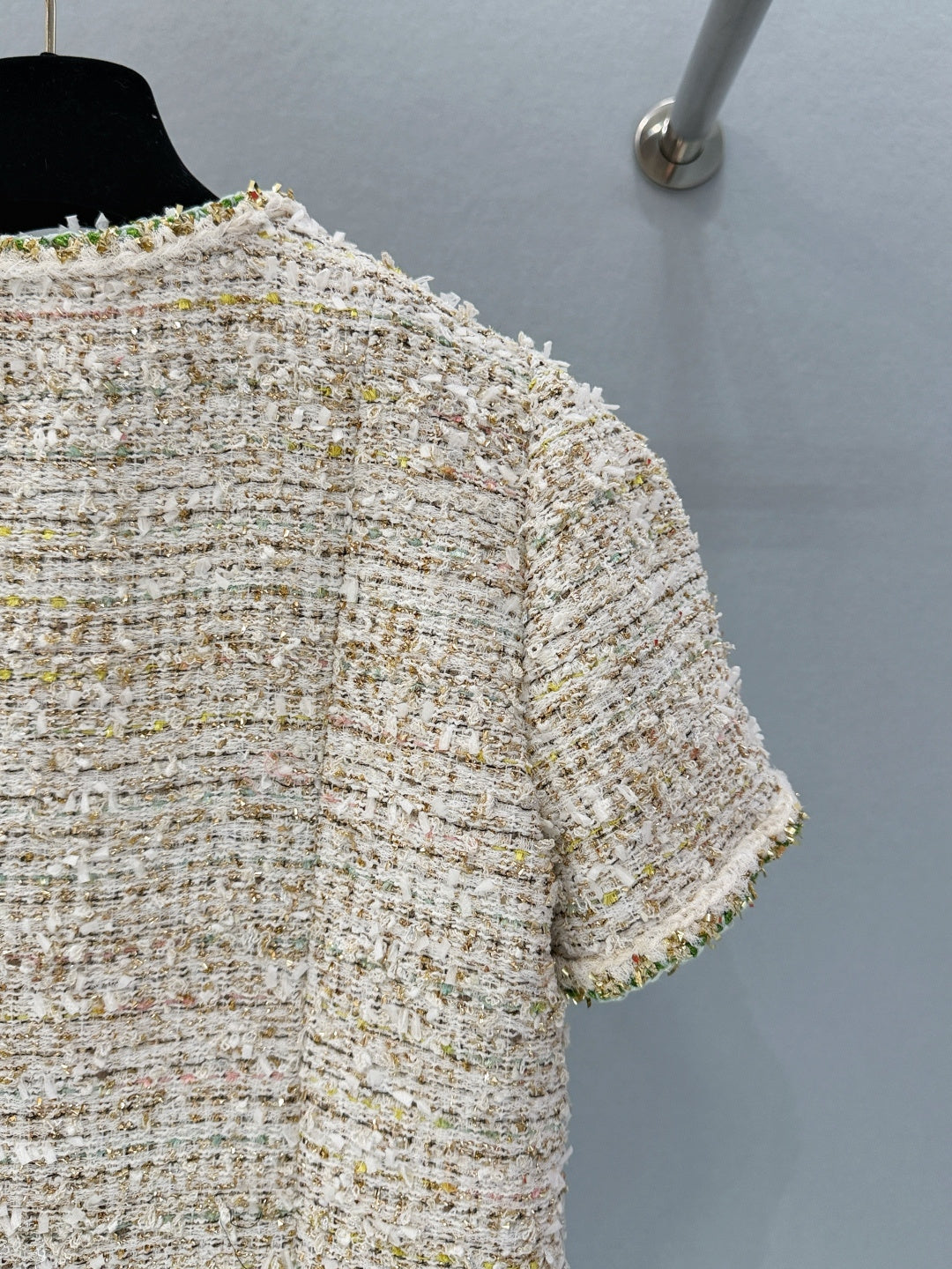 CHANEL 26S SHORT-SLEEVE TWEED JACKET 891