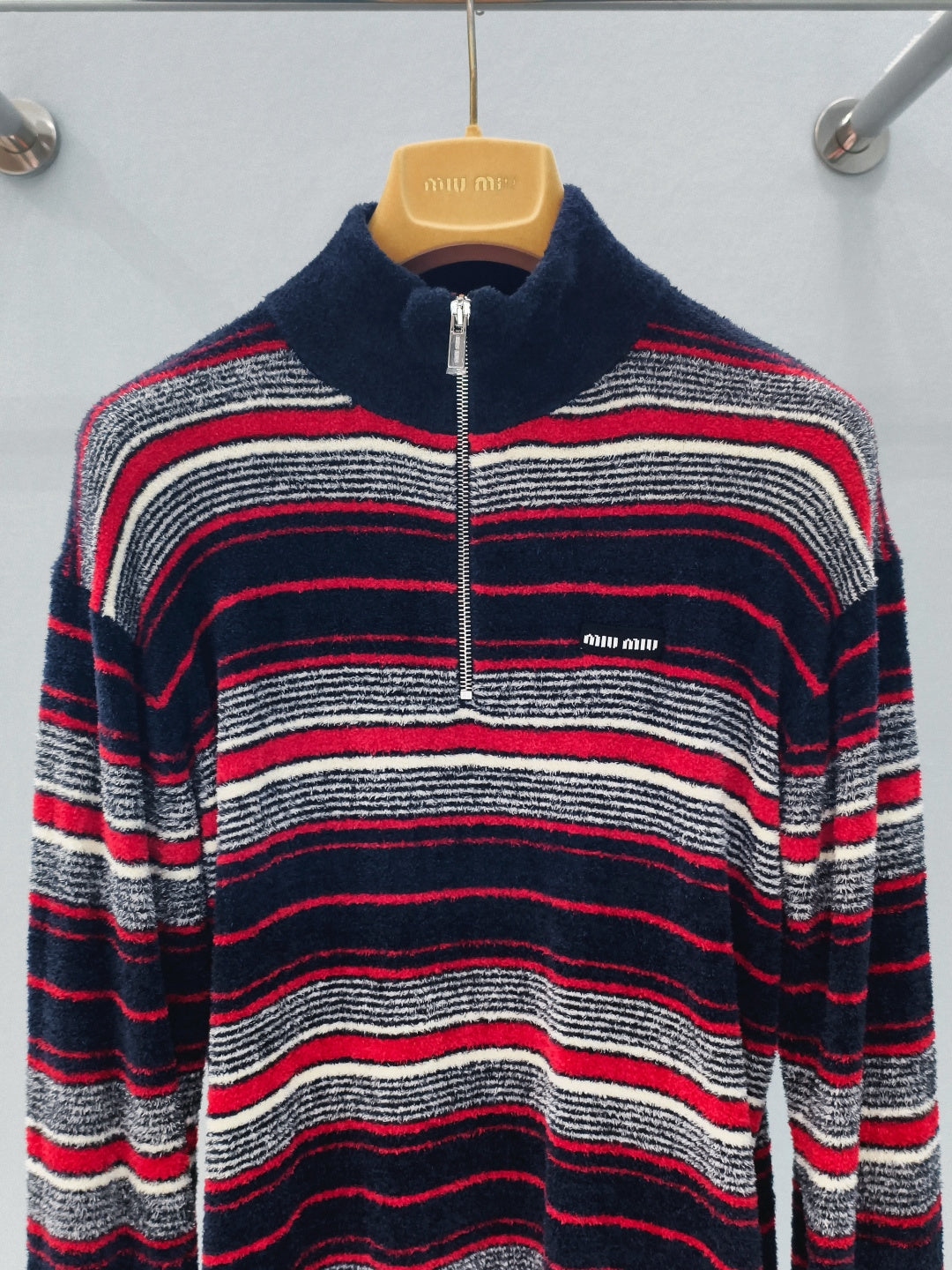 MIUMIU 26S ZIPPER SWEATER 879