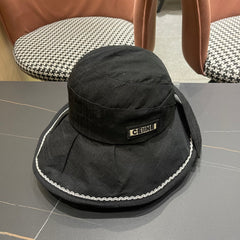 BUCKET HAT MODEL 650274 IN BLACK TEXTURED FABRIC