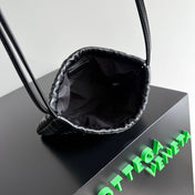 SMALL DUSTBAG 21 IN BLACK LAMBSKIN