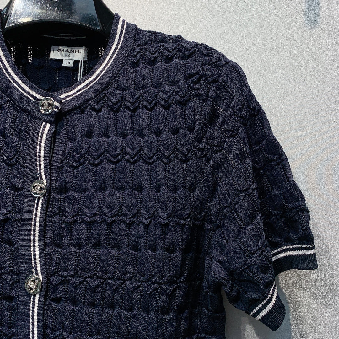 CHANEL 26S SHORT-SLEEVE KNIT TOP 1459