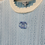CHANEL 26S SHORT-SLEEVE KNIT TOP 1456