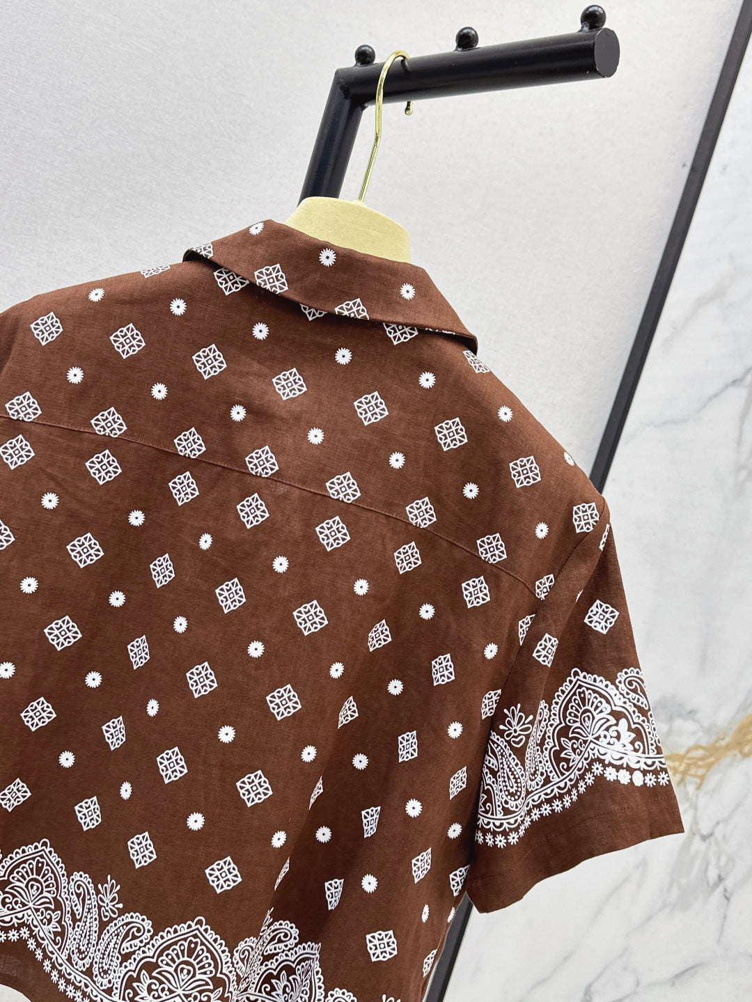 MIUMIU 26S LOOSE FIT SHORT SLEEVED SHIRT 968