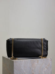 YSL 25S CALYPSO 30 IN BLACK GRAINED CALFSKIN GOLD HARDWRE