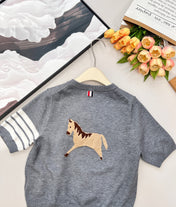 THOM SHORT-SLEEVE KNIT TOP 838140