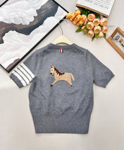 THOM SHORT-SLEEVE KNIT TOP 838140